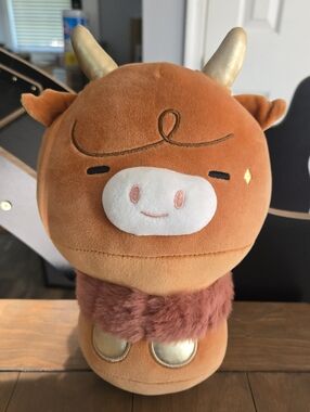 Mewaii Kawaii Plush Brown Cow Soft Toy